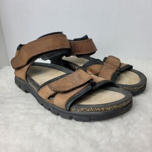 ECCO Cosmo Men's Size 9 Sandals  Brown Leather Shoes